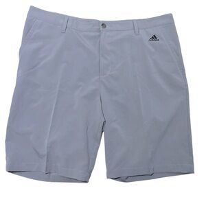 NWT Adidas Shorts Mens Gray Chino Lightweight Stretch Performance Golf 38x10